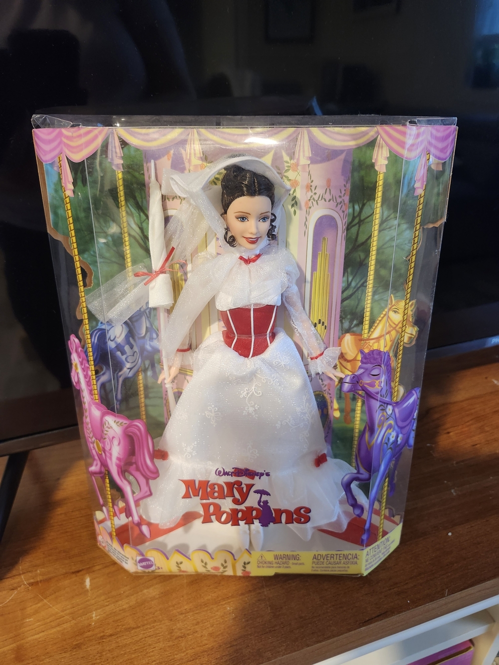 Barbie Mary Poppins Doll in White and Red Dress